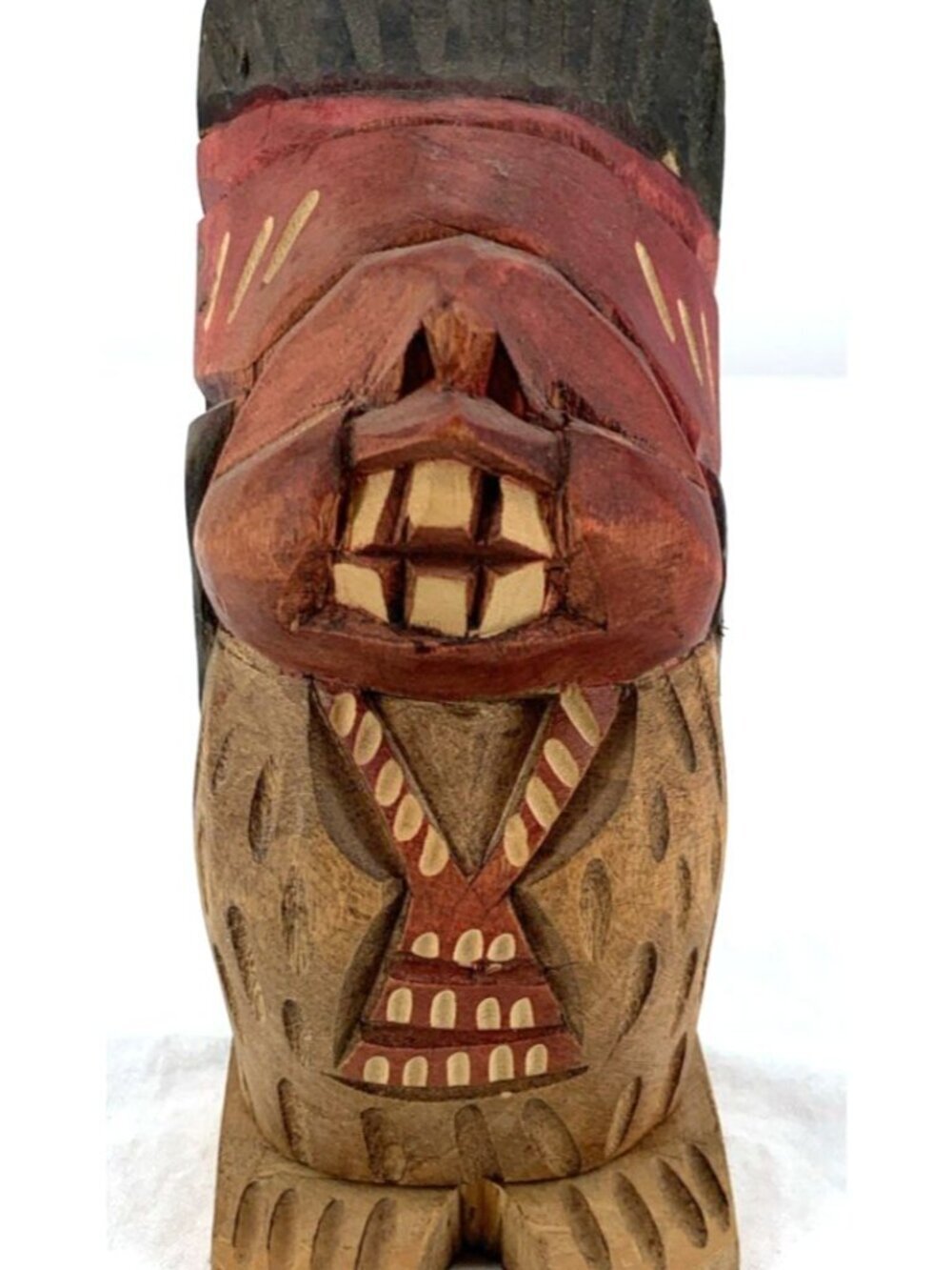 Chile Indio Picaro Traditional Wooden Statue Adult themed 9" Pop-Up Recuerdo